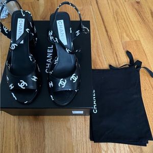 Chanel Crazy CC Logo Sandals